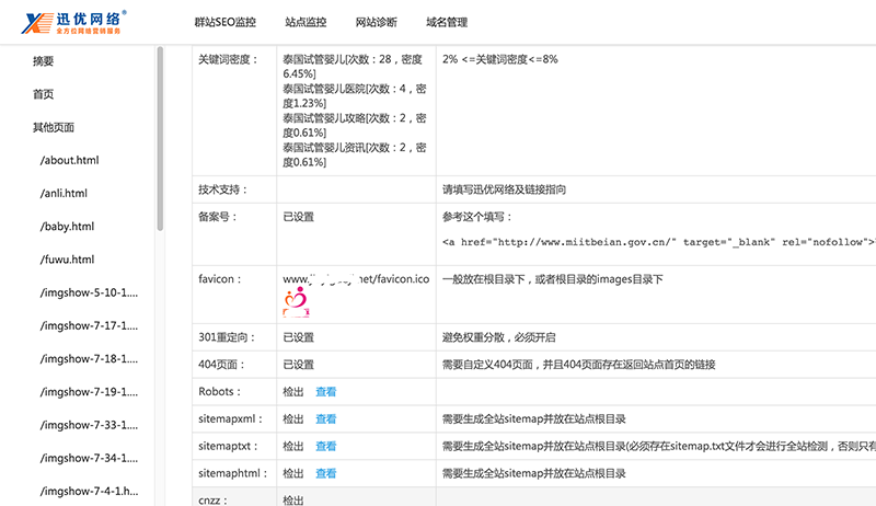 迅優智能診斷云監控平臺 網站診斷,網站診斷報告